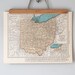 1930s Antique State Maps of Ohio and Oklahoma