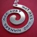 Not all who wander are lost aluminium necklace