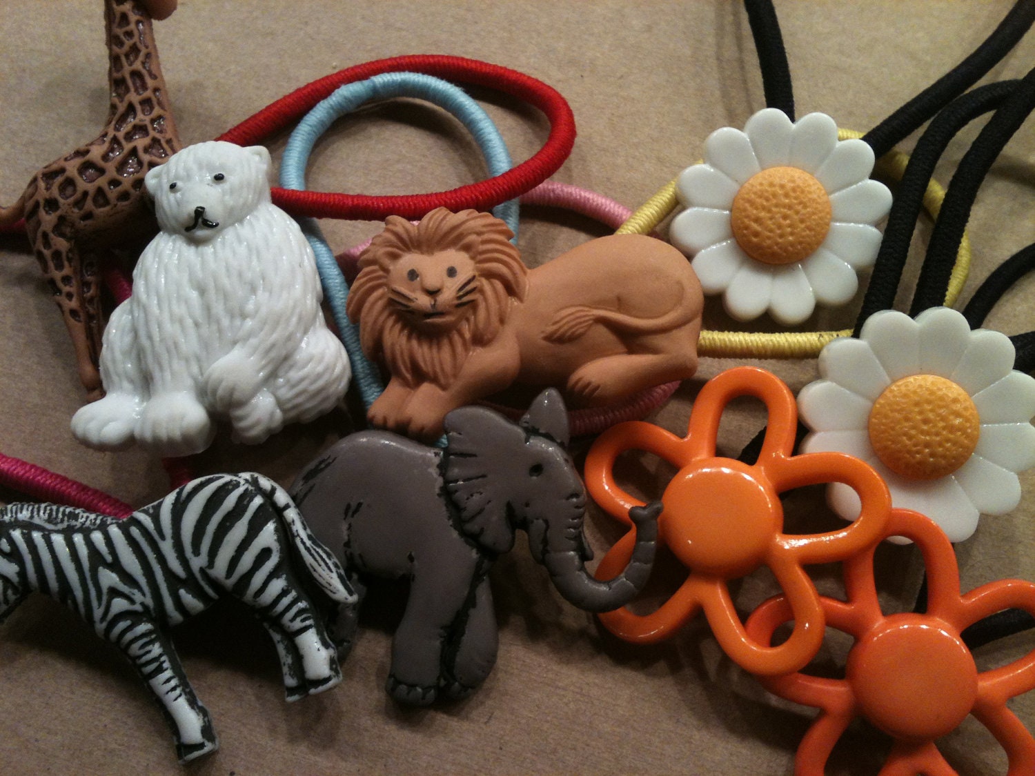 NINE Hair Accessories include Animal Variety and Flowers Keeping Girls and Tomboys happy