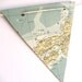 WORLD MAP Paper bunting - vintage atlas paper, travel party decoration, map decoration