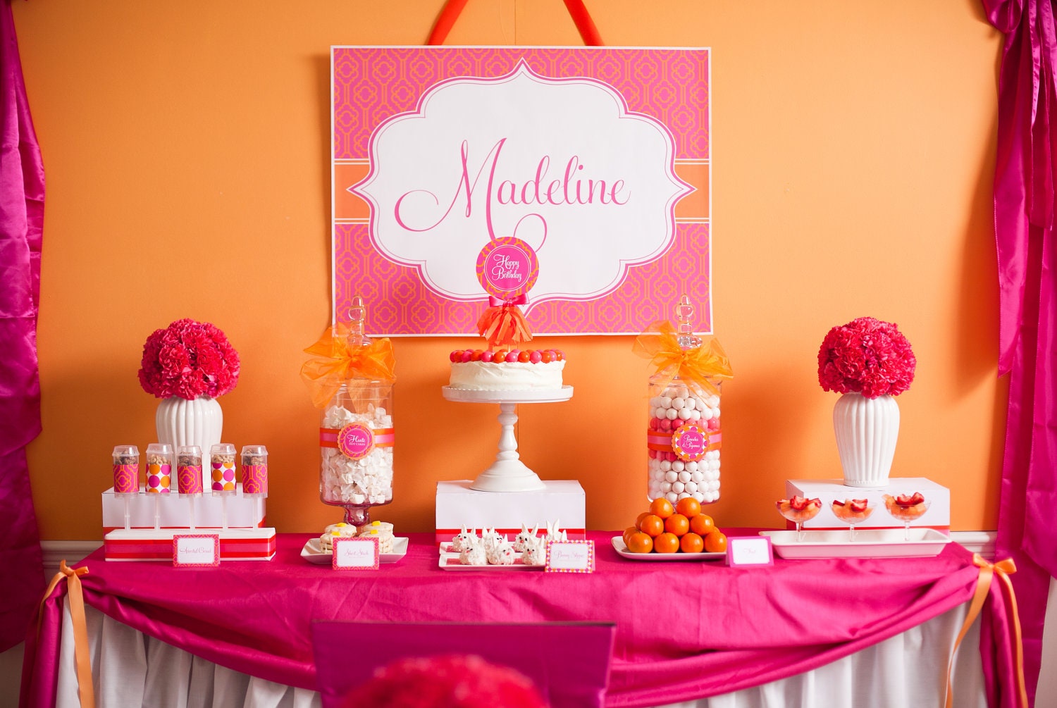 Pancake and Pajama Pink and Orange Printable Party - As Seen on HWTM