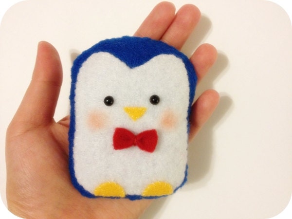 SALE Perry the Cute Mr.Penguin - Felt Plush Toy