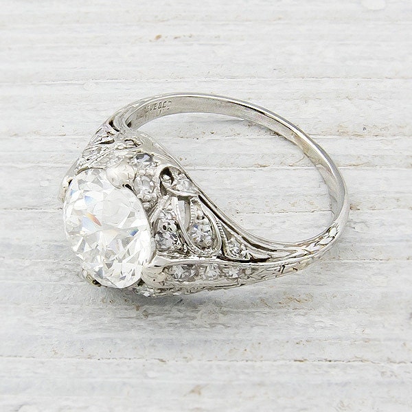 2.03 Carat Vintage Engagement Ring