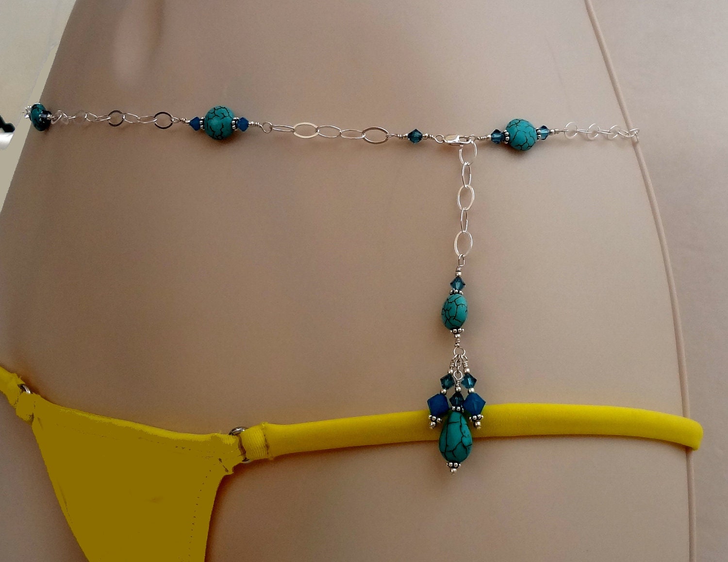 belly chain piercing