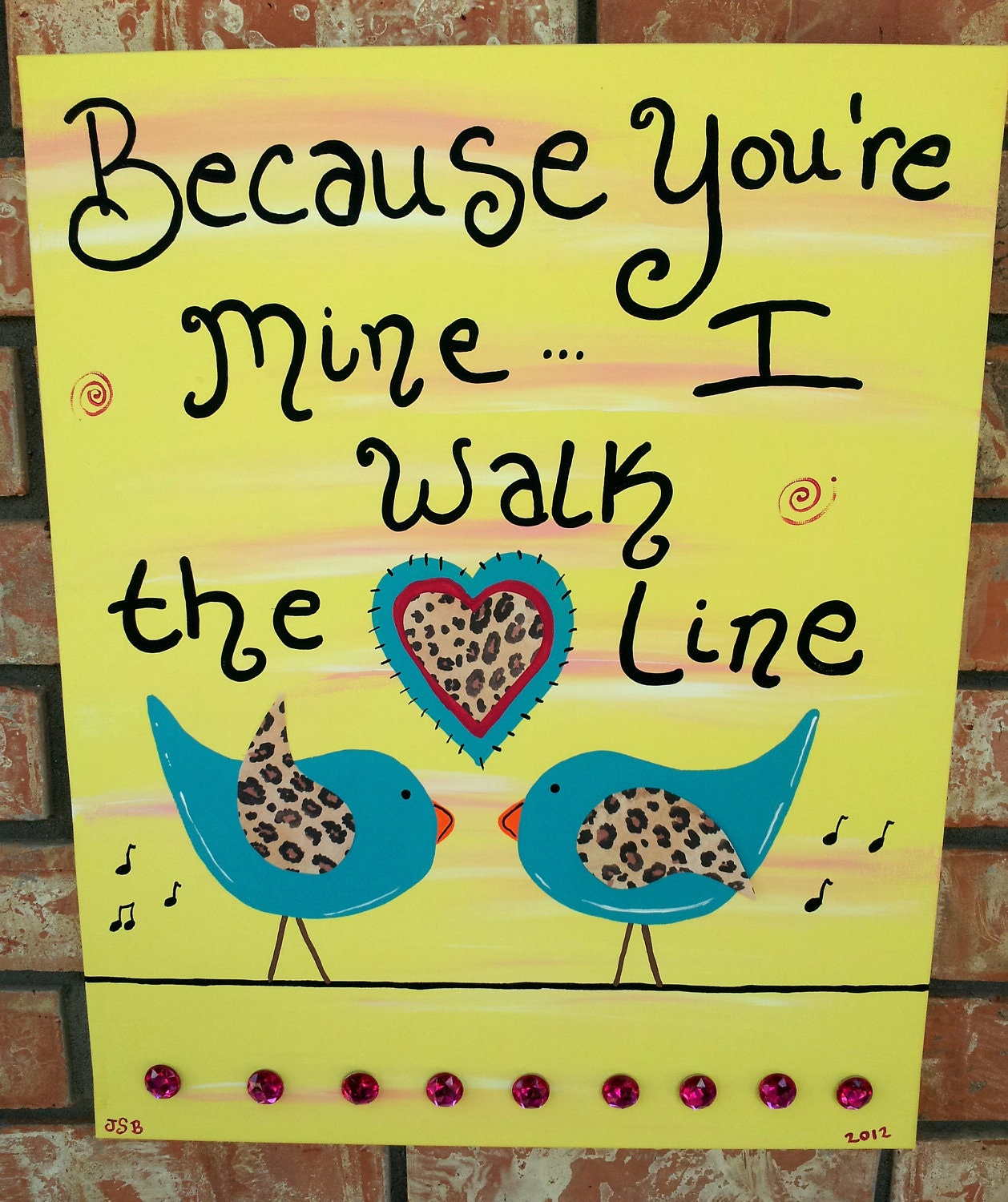 Nursery Wall Art, Kids Room, Children's Room Decor, Bird Art, Music Canvas, Lyric Painting, Quotes