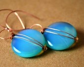 Cielo Earrings - Glass and Pure Copper