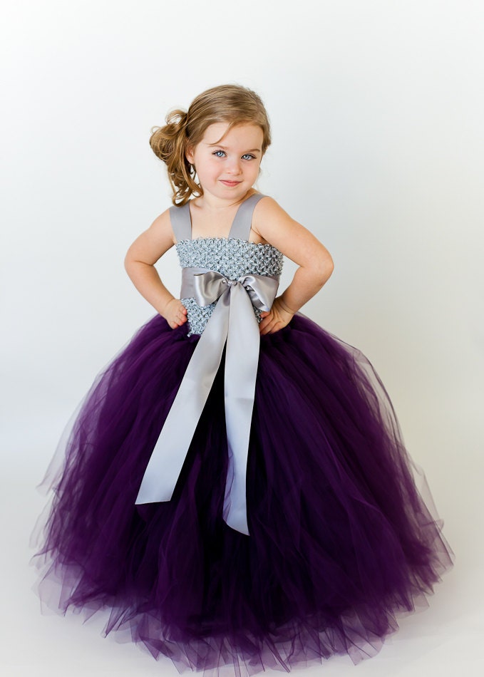 Lulu Flower Girl Tutu Dress with Customizable Sash