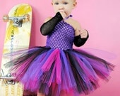 The Black Cherry- Punk Princess Inspired Tutu (Size 2T, 3T, 4T or 5T)