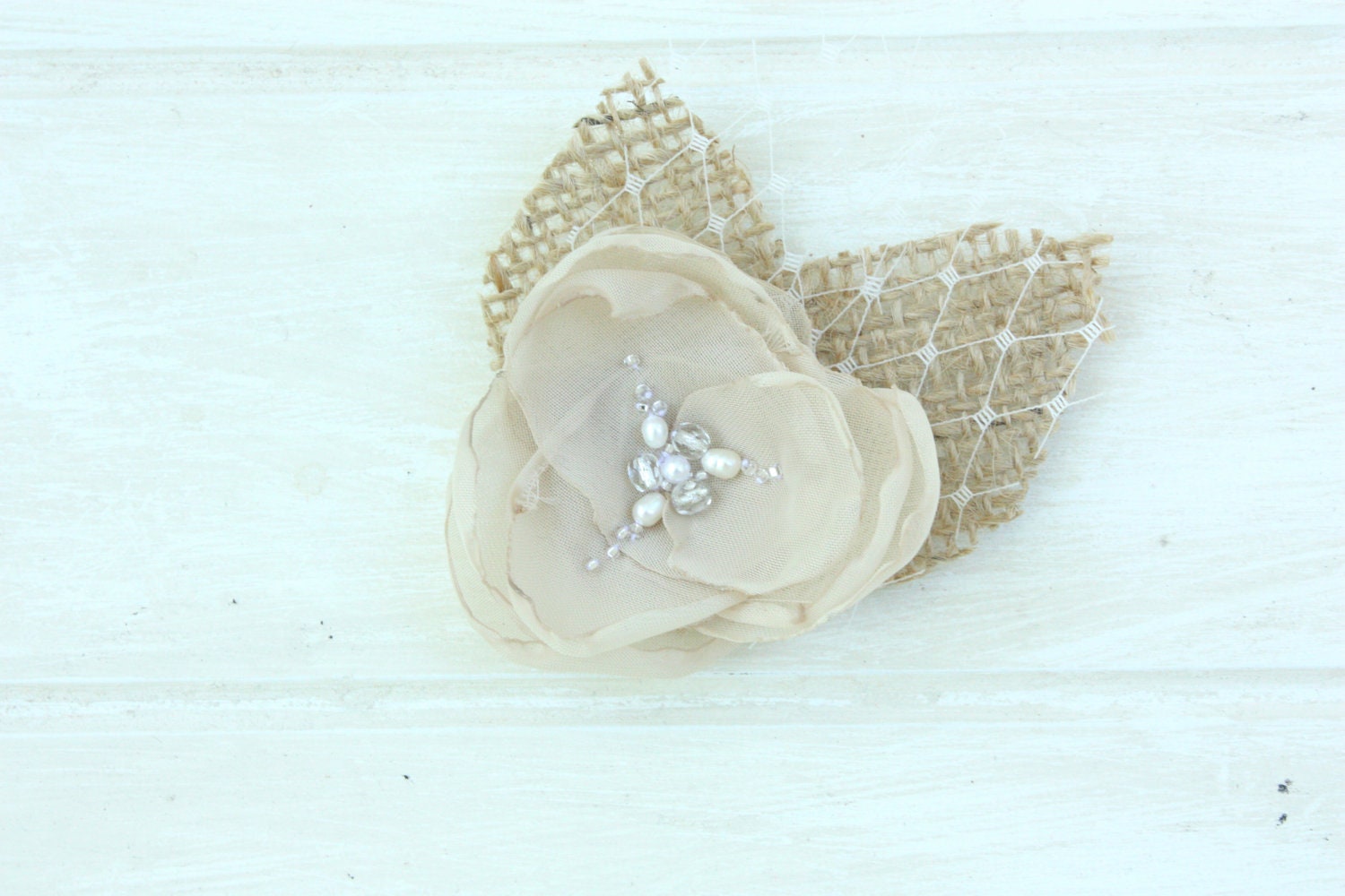 Organza Rose Belt Trio in Champagne, Ivory Brown and Ivory with Crystal Detail (Style No. 23) Bridal Sash