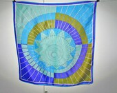 Vintage 60s Beautiful Vera Acetate   Geometric Scarf