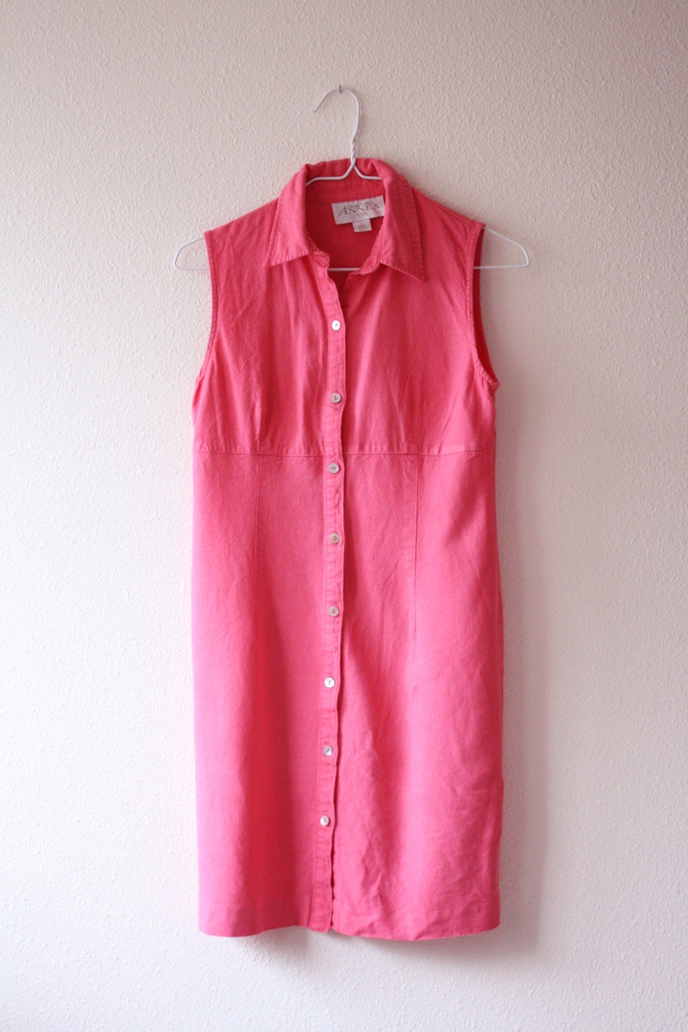 vintage coral dress