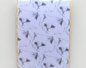 travel card holder - cat - handmade for oyster card, train tickets, bus pass, ID cards - vinyl wallet
