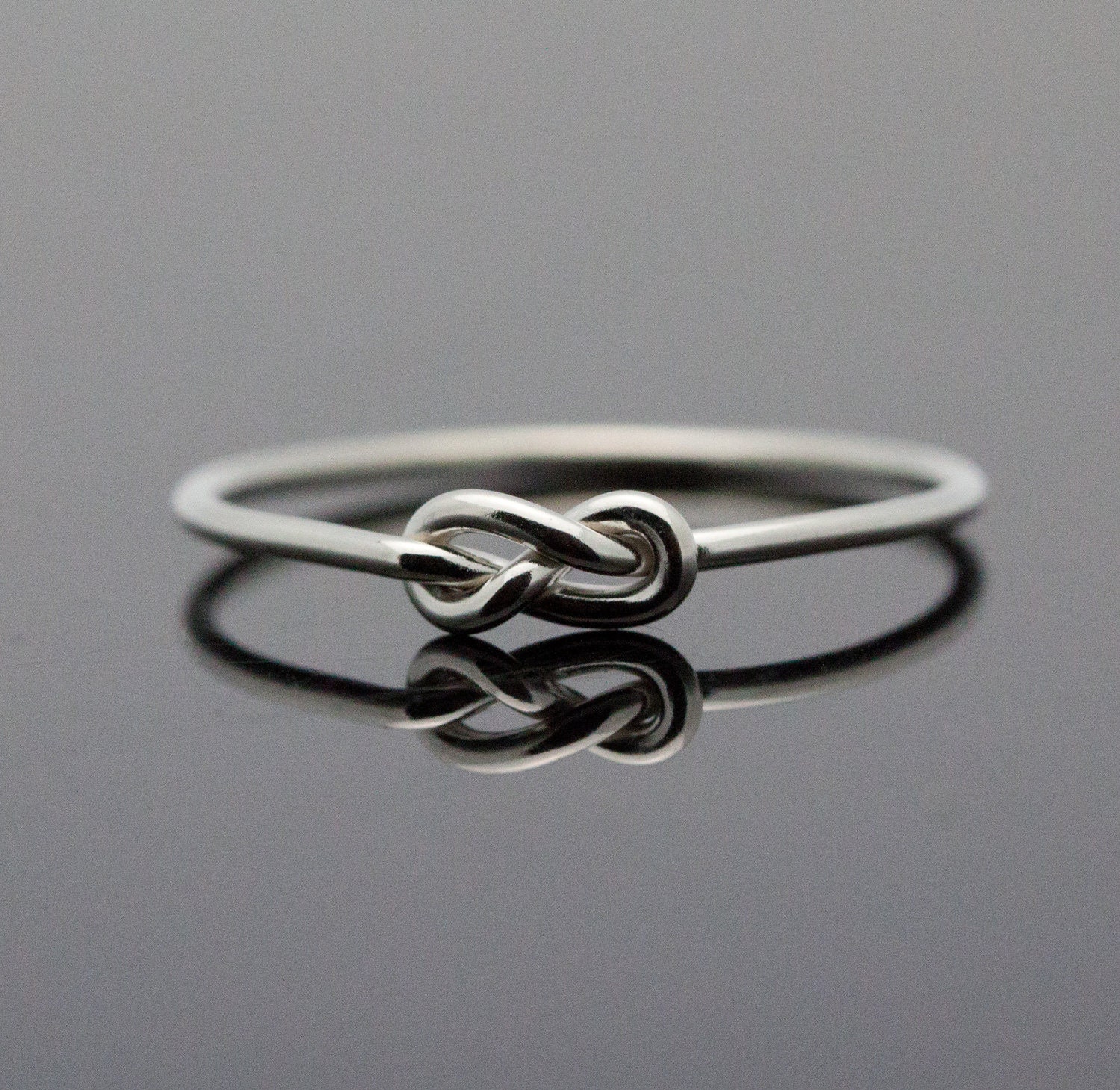 Infinity ring. Sterling Silver knot ring. first knuckle ring. Best friends ring sister jewelry, promise ring. midi ring