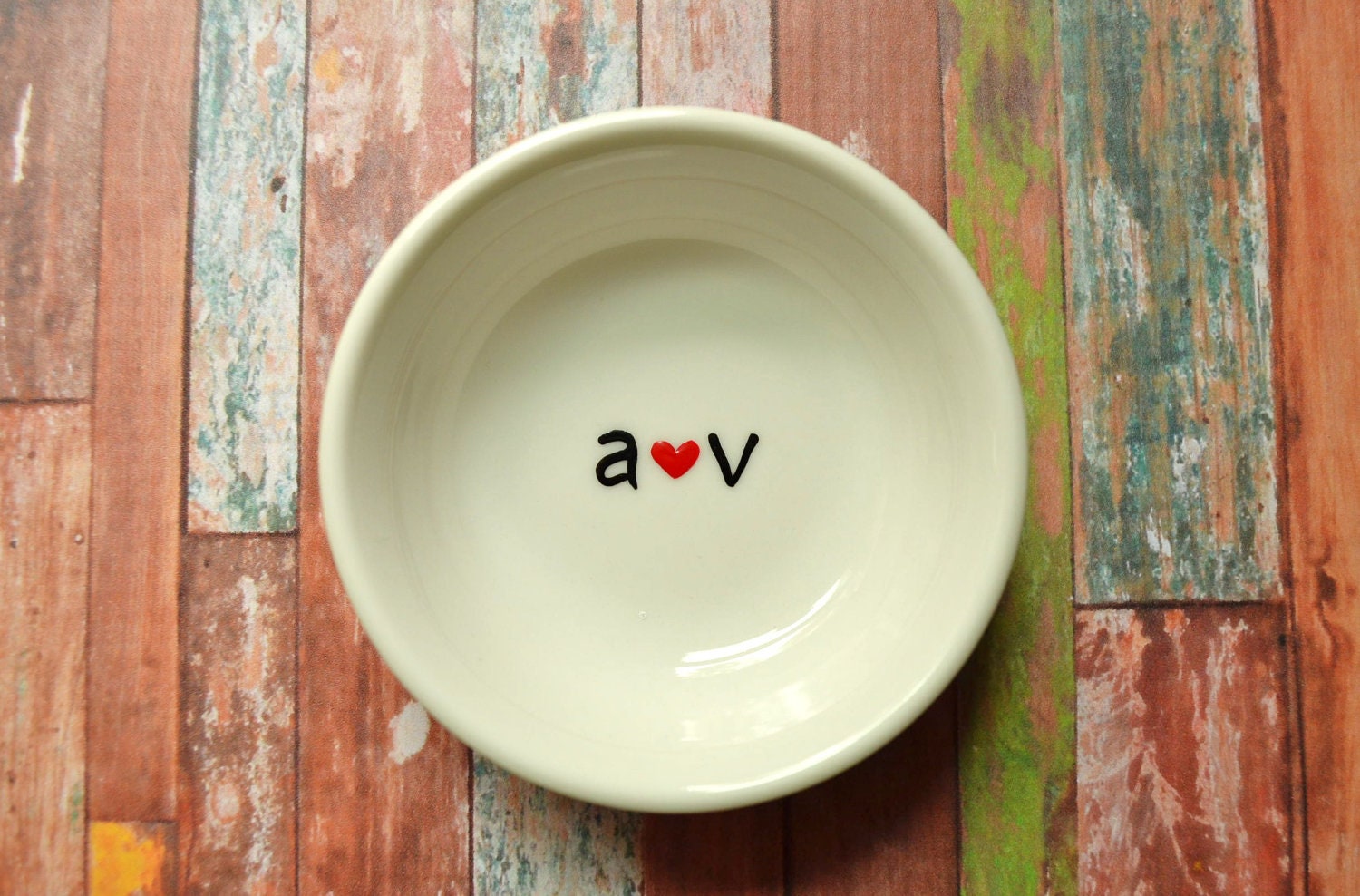Cute Little Lover's Initials Ring Holder- Perfect Gift For The Bride