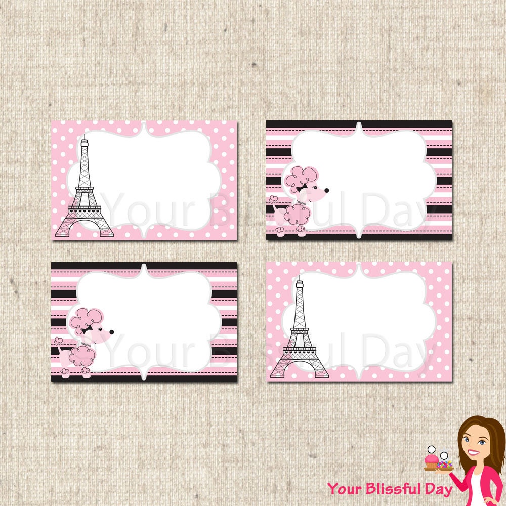 PRINTABLE Paris Party Label Tents Il_570xn