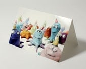 fun card, party invite, birthday invitation, celebration, SQUID PARTY