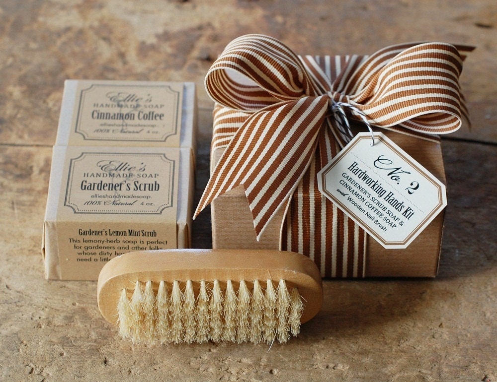 No. 2 - Hardworking Hands Kit - 100% Natural Handmade Soap Gift Box