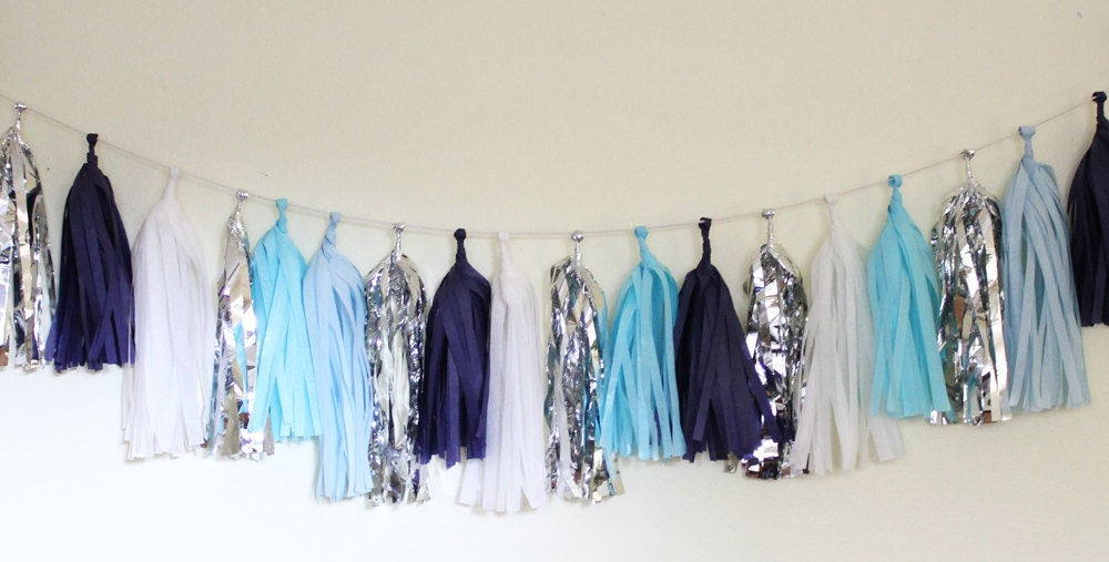 Tassel Garland-18 tassels - Frosty Winter Il_570xn