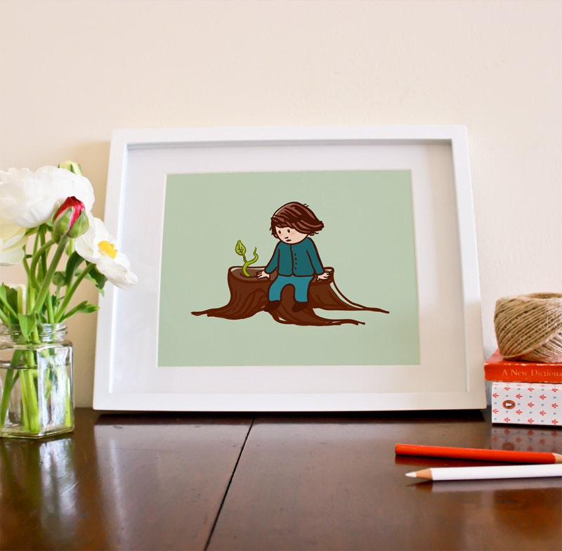 Sprout - 8 x 10 Art Illustration Print