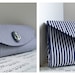 Navy blue nautical clutch with blue anchor cameo. Wedding clutch. Made to order