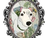 Framed Dog Illustration