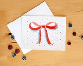 bow greeting card // 1 pc