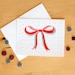 bow greeting card // 1 pc