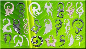 any 5 pairs of fake gauge earrings