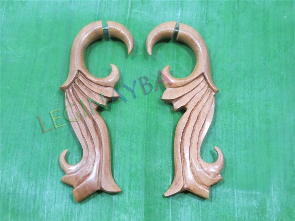 SUPER SALE wooden tribal earrings