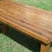 Reclaimed Wood Table and Bench