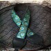 Peacock Leather and Suede Camera Strap