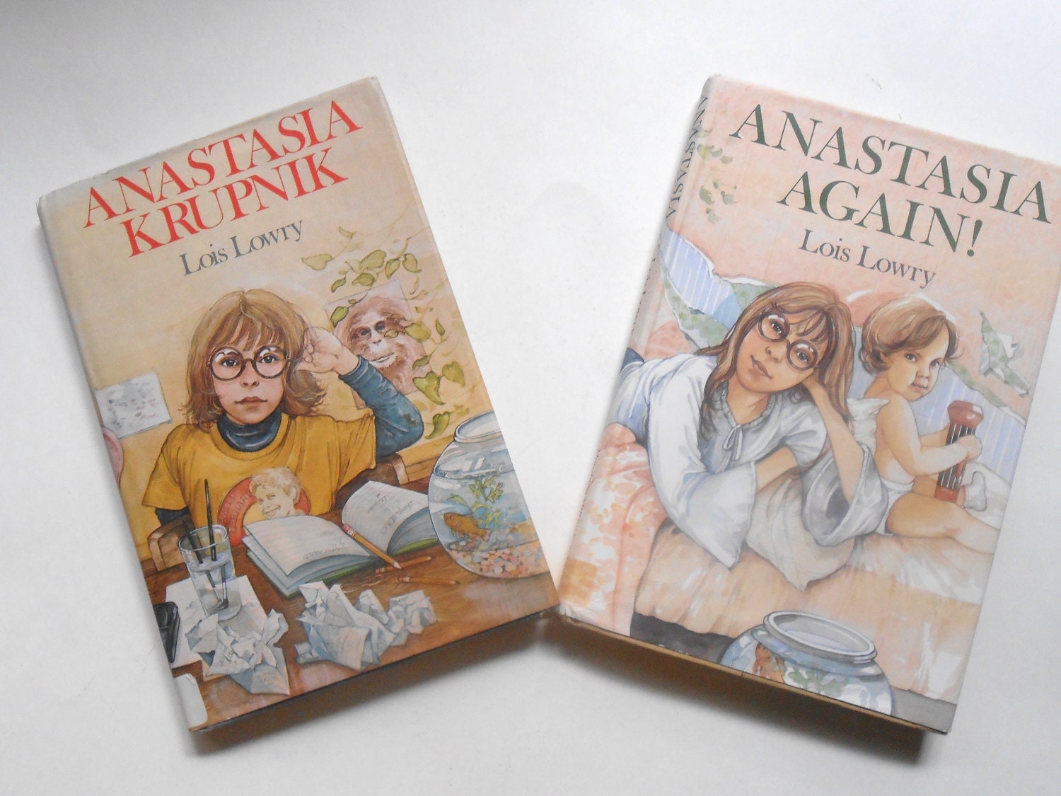 Two Anastasia Books, Vintage Children's Books by Lois Lowry