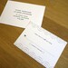 Modern Minimalist Wedding Invitation - 'Coco' Design - One Sample