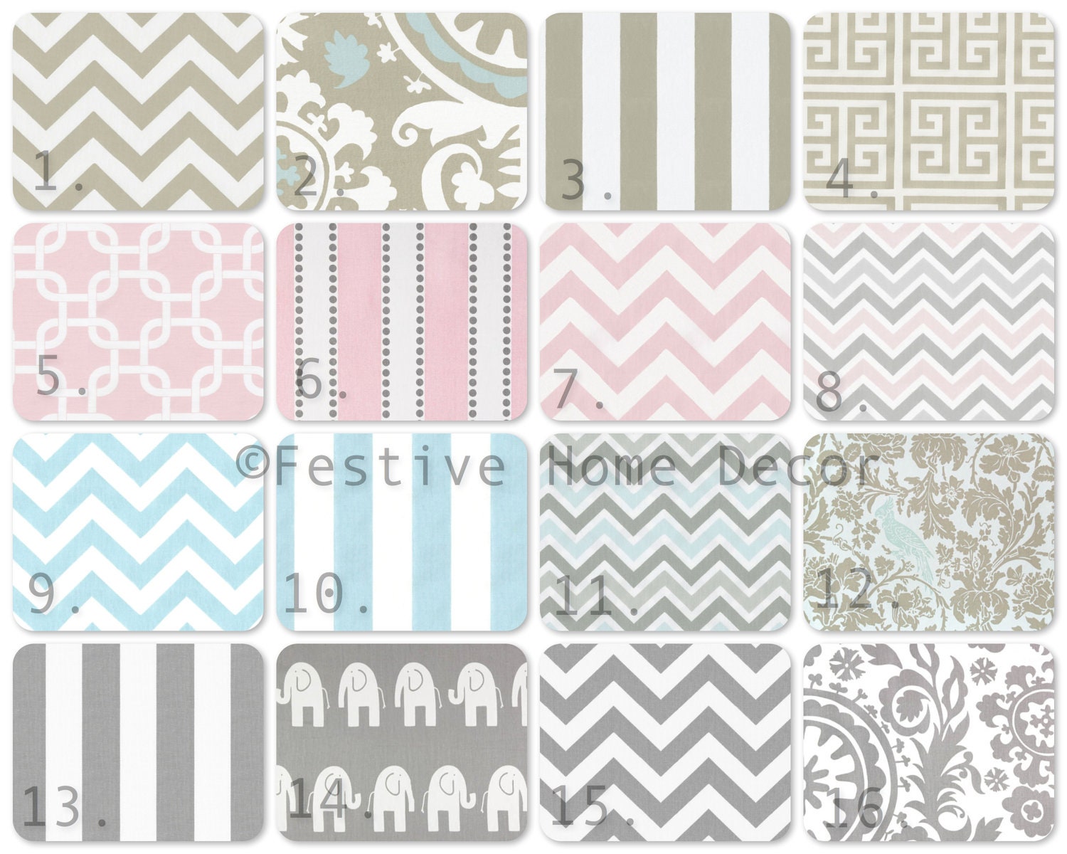 Baby Bedding Pillows Nursery Decor Baby Girl Baby Boy Pink Gray Blue Taupe Decorative Pillow Covers 18 x 18
