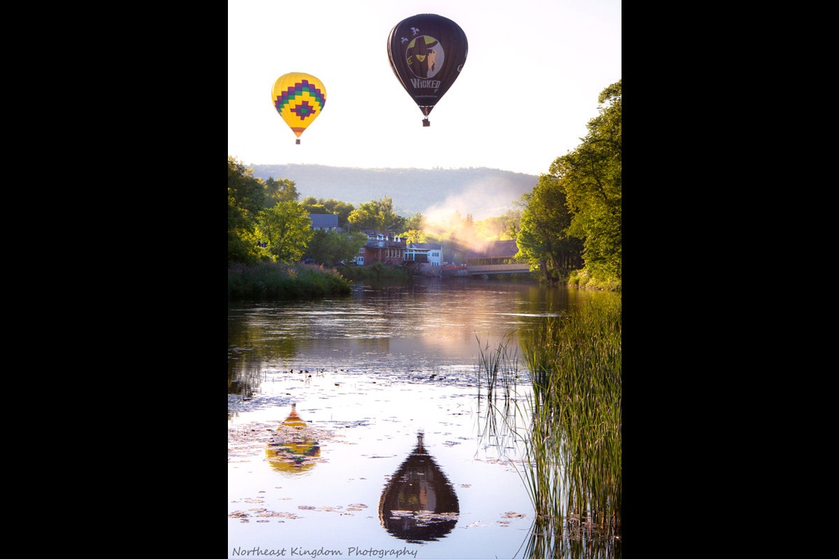 Hot Air Balloons over Quechee Print