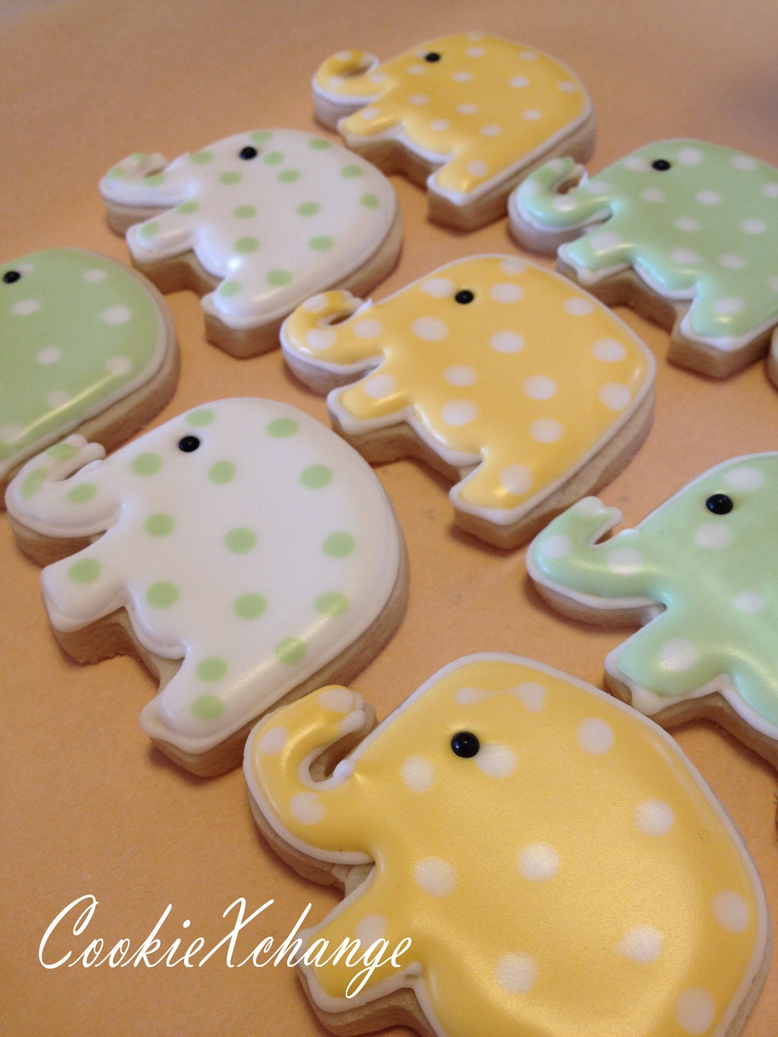 Elephant Cookies decorated birthday theme party or just because