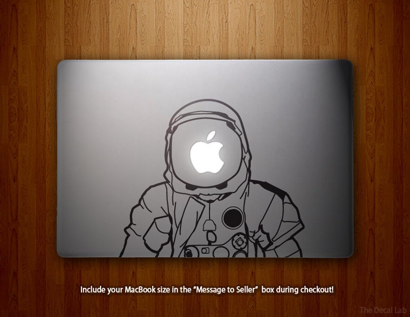 Astronaut MacBook Decal - NASA Space Sticker - Space Warriors Decal