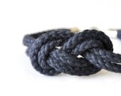 Double 8 Infinity Knot Bracelet - Navy Blue