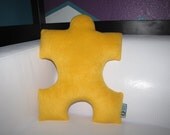 Puzzle Piece Pillow - Style 2 - Personalized - Custom - Geek Chic Home Decor