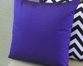 Deep Royal Blue with Black Shot Dupioni Silk Throw Pillow Cover