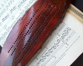 Vintage Redwood Cribbage Board