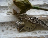 13.1 Half Marathon Sterling Silver Necklace - Wind Beneath My Wings