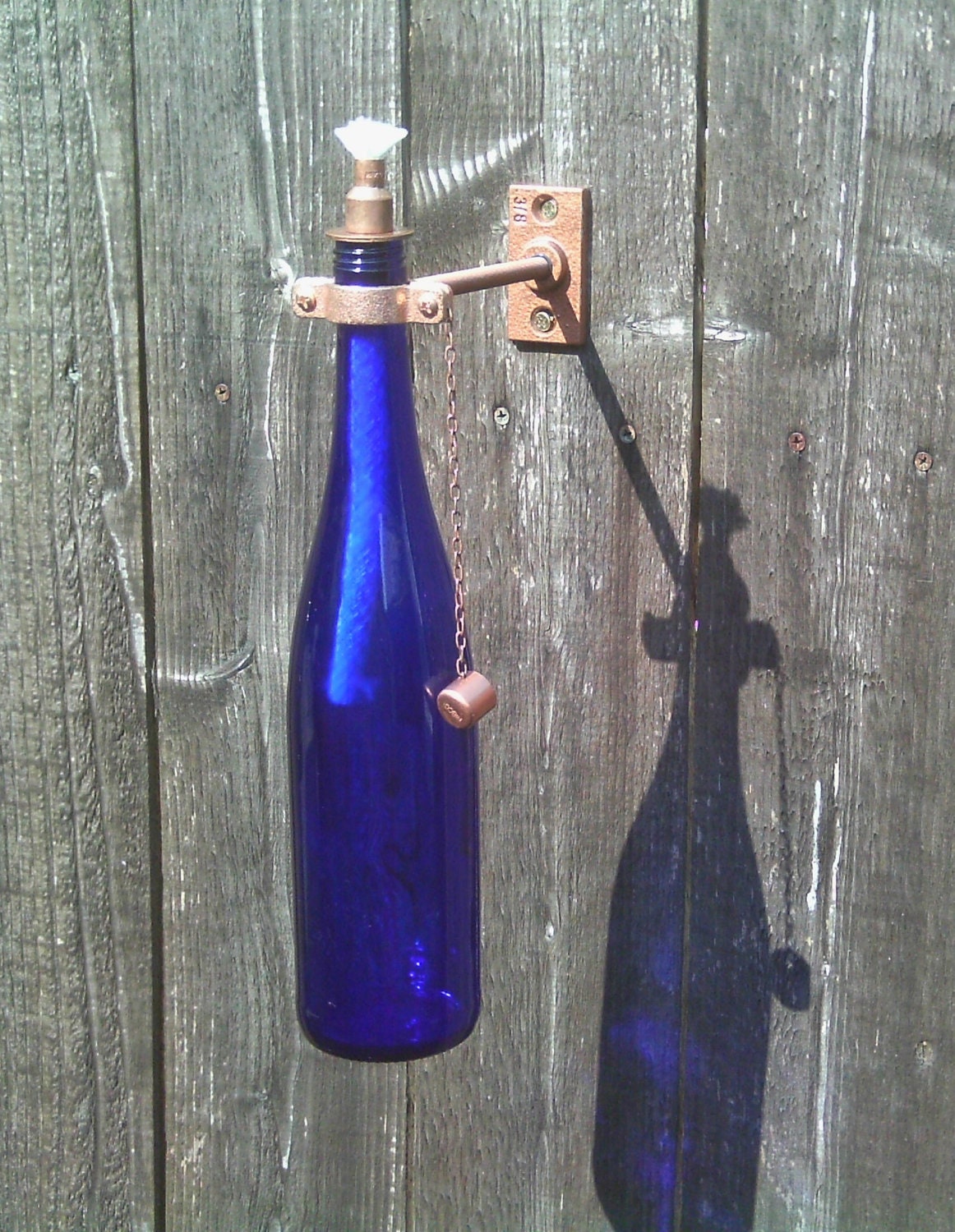 wine bottle Tiki torches ( set of 2 )