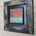 Upcycled Surf Wall Art - Tropical Surfing Beach Scene on Reclaimed Wood Door - recycled paper, distressed wood