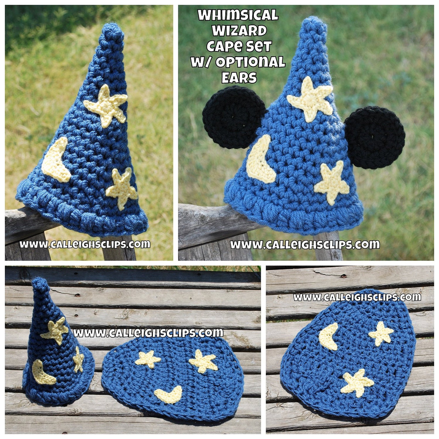 Instant download Crochet Pattern- No. 69 Whimsical Wizard Cuddle Cape Set-