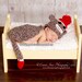 Sock Monkey- Cuddle Critter Cape Set  - Newborn Photography Prop -