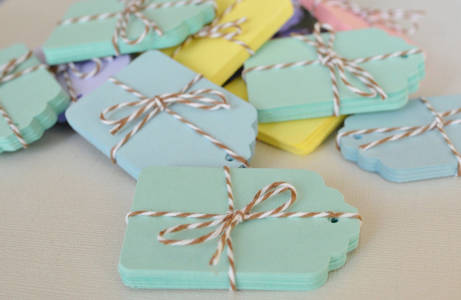 20 Pastel Purple Tags Light Purple Paper Tag Gift Tags