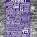 TCU Texas Christian University Typography Art