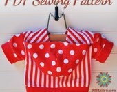 Dog Clothes PDF Sewing Pattern - Small Dog T Shirt, Hoodie S204 - 5 Sizes Included, Pullover Style With or Without Hoodie Options