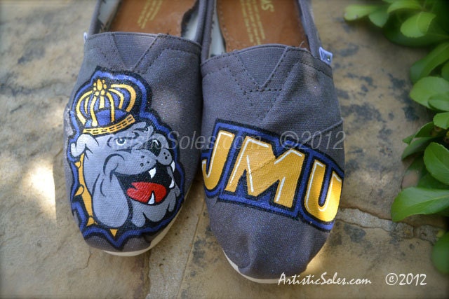University Custom Painted TOMS Shoes